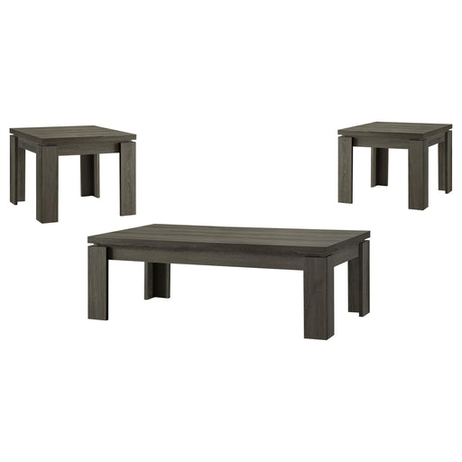 Cain 3-piece Occasional Table Set Weathered Grey image