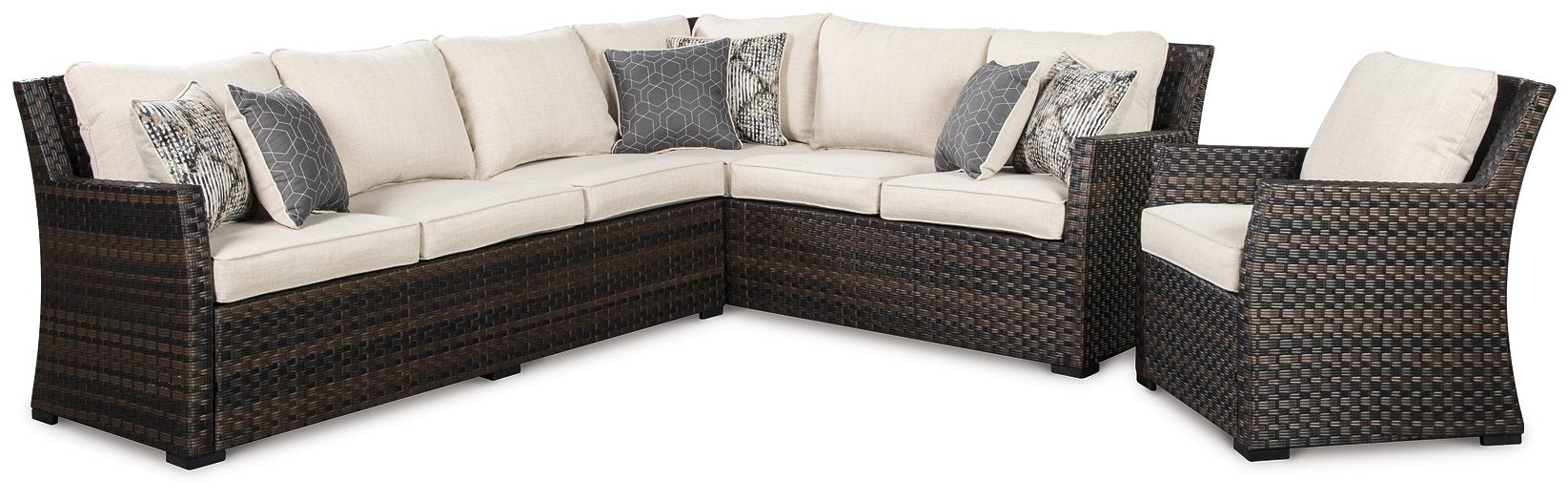 Easy Isle 3-Piece Sofa Sectional/Chair with Cushion